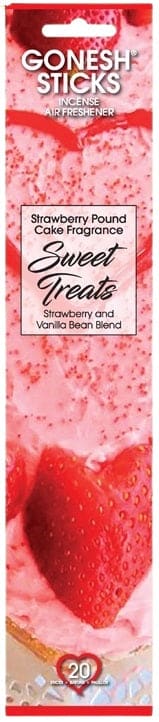 12ct Gonesh - Sweet Treats Incense Sticks - Strawberry Pound Cake
