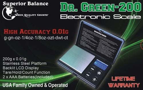 Superior Balance 200g x 0.01g Electronic Scale - Dr. Green-200 - Image 3