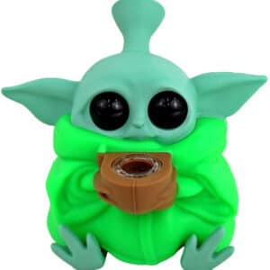 Baby Yoda Grogu Bubbler Water Pipe