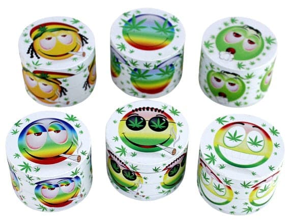 Ore Smokemoji 4pc Metal Grinders 12pk