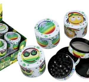 Ore Smokemoji 4pc Metal Grinders 12pk