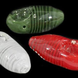 2ct 3.5" Helix Frit Color Art Stoney Hand Pipe