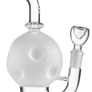 7" Moon Inline Sand Blasted Water Pipe