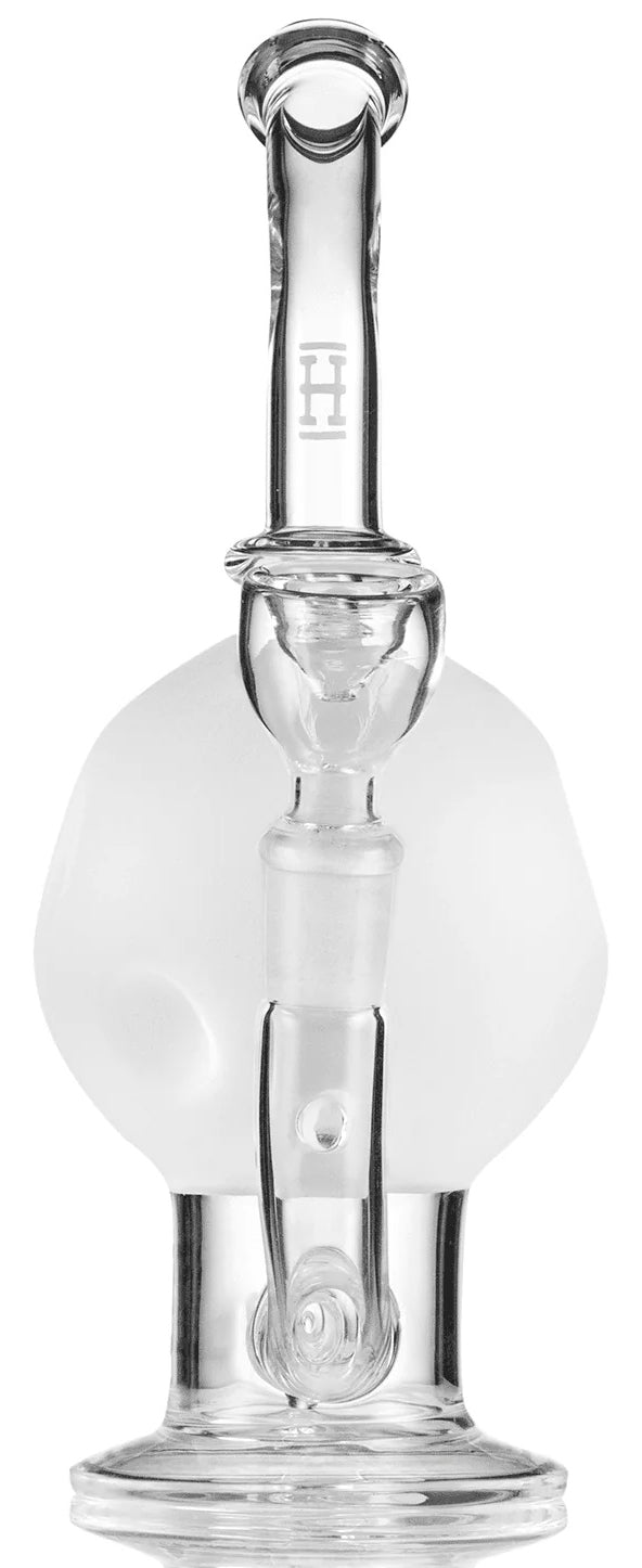 7" Moon Inline Sand Blasted Water Pipe