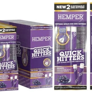 Hemper Quick Hitters - Multi-Use Disposable One Hitters 20pk - Grape
