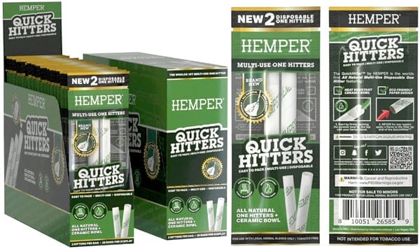 Hemper Quick Hitters - Multi-Use Disposable One Hitters 20pk - Non-Flavored