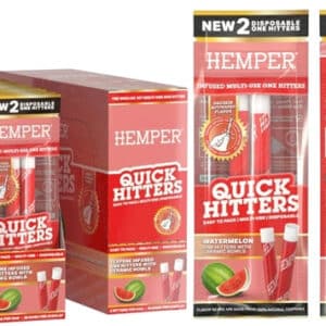 Hemper Quick Hitters - Multi-Use Disposable One Hitters 20pk - Watermelon