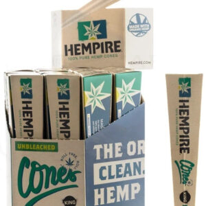 Hempire Unbleached Pre-Rolled Cones 24pk - King Size