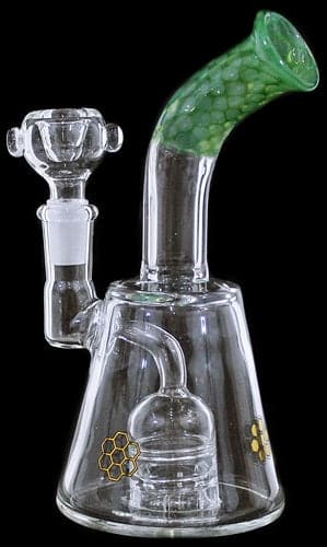 7" Honeycomb Art Daisy Shower Perk Curve Water Pipe