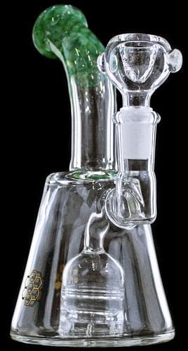 7" Honeycomb Art Daisy Shower Perk Curve Water Pipe