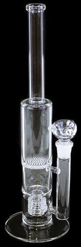 15" Honeycomb Stereo Perk 19mm Stemless Water Pipe