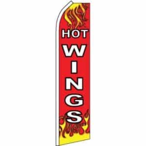 Hot Wings Windless Business Bow Swooper Feather Flag No Pole
