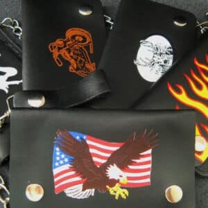 6ct Large Chain Wallet Assortment