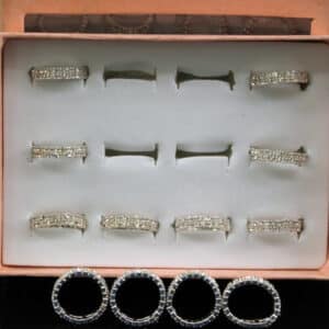 12ct Flexible One Line Stone Ring