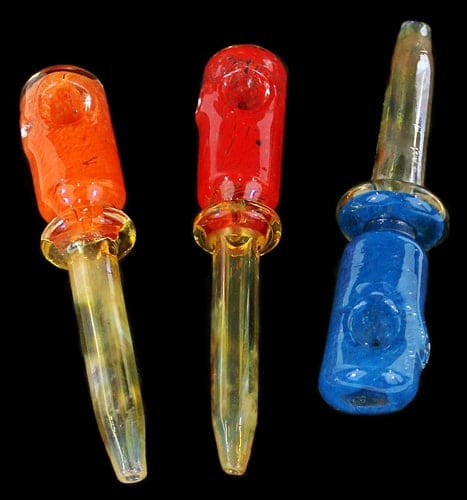 3ct 6" Ice Pick Frit Fuming Hand Pipe