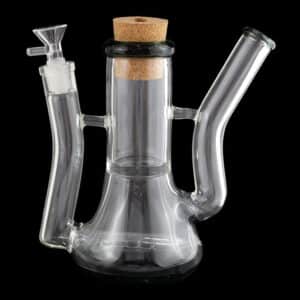 8" Inline Kettle Beaker Water Pipe with Built in Cork Stash