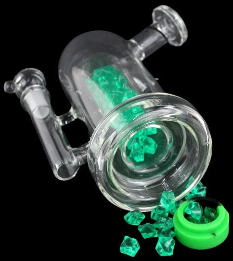 7" Terrarium Inside Gems Chamber Water Pipe