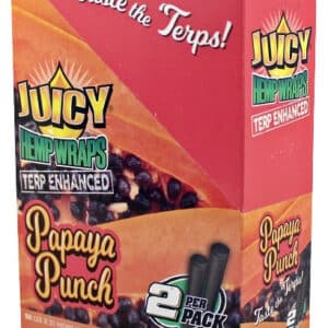 Juicy Hemp Wraps Terp Enhanced - Papaya Punch
