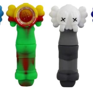 5ct Kawz Silicone Hand Pipe with Glass Bowl