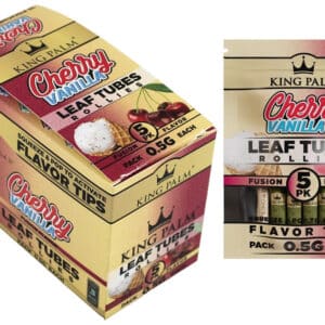 King Palm Leaf Tubes - Rollies - Cherry Vanilla 5x15pk
