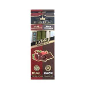 King Palm Dual Don Pomegranate Rich Chocolate - 2x20pk - King Size Rolls