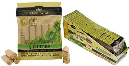 King Palm Natural Corn Husk Filters 24pk - 10mm