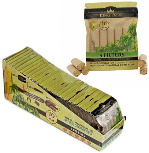 King Palm Natural Corn Husk Filters 24pk - 10mm - Image 3