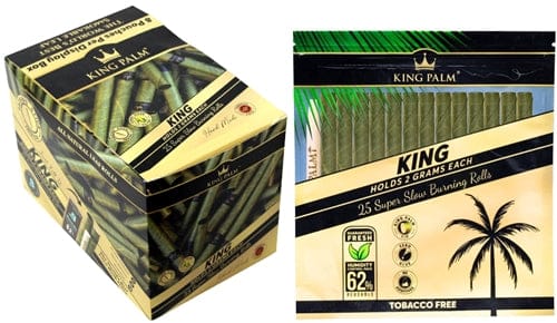 King Palm 25 King Size With Boveda Pouch 8pk