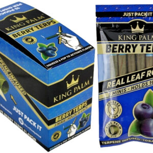 King Palm Natural Leaf Rolls - Minis 5x15 - Berry Terps