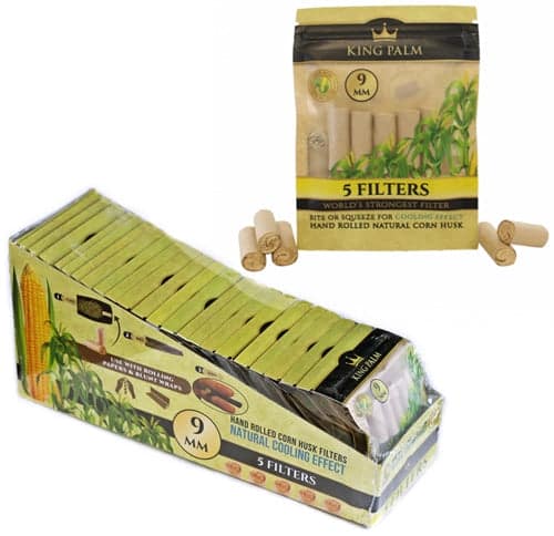 King Palm Natural Corn Husk Filters 24pk - 9mm - Image 3