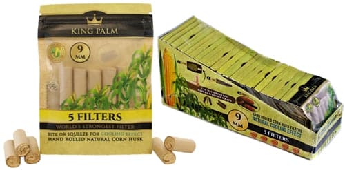King Palm Natural Corn Husk Filters 24pk - 9mm