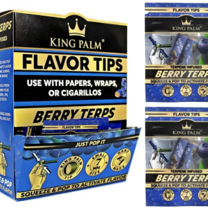 King Palm 7mm Flavor Tips - Berry Terps 50pk