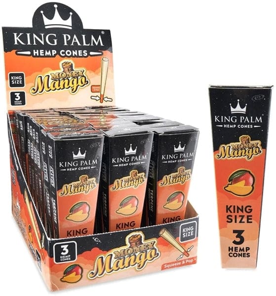King Palm Hemp Pop Flavor Tip Cones King Size - Money Mango - Image 3