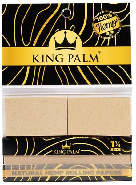 King Palm Hemp Rolling Papers - 1 1-4 - Natural