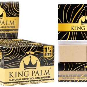 King Palm Hemp Rolling Papers - 1 1-4 - Natural