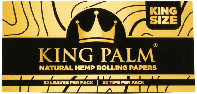King Palm Hemp Rolling Papers - King Size - Natural
