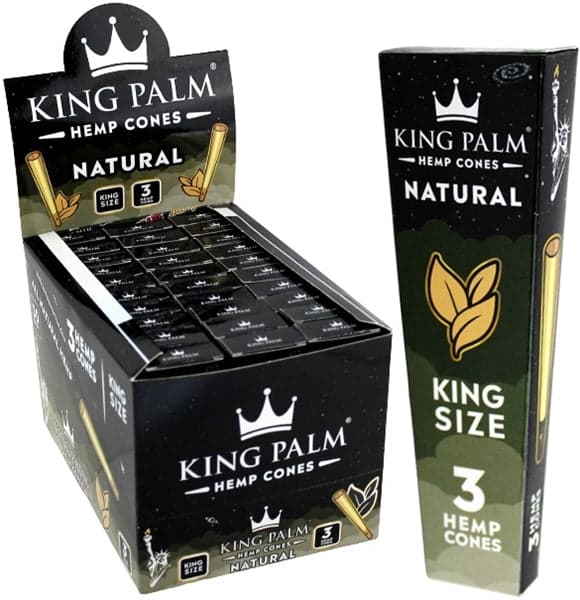 King Palm Natural Hemp Cones - King Size - Image 5