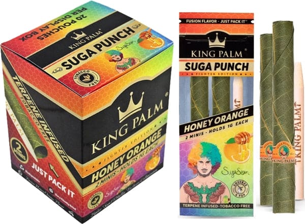 King Palm Mini Rolls - Suga Punch Fighter Edition - Honey Orange