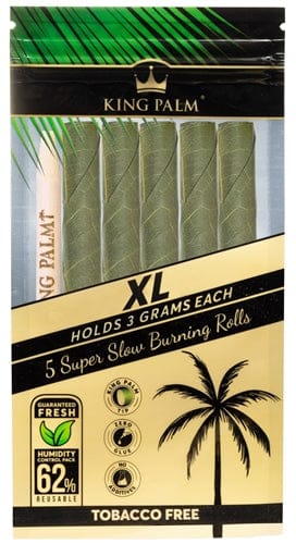 King Palm Natural Leaf Rolls - XL Size -5 per-15 Units