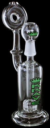 7" Krave Glass Tire Perk Donut Mouth 14mm Oil Rig