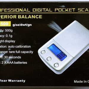 Superior Balance 500G x 0.1G Pocket Scale LH-500