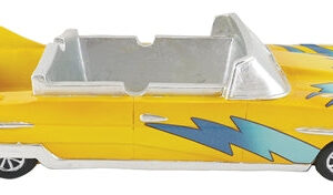Poly Resin Ashtray - Yellow Car Convertible