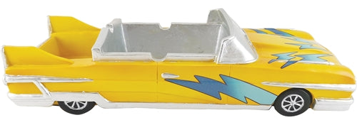 Poly Resin Ashtray - Yellow Car Convertible