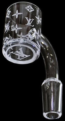 Quartz Etched Designer Flat Top Banger Nail - 14m