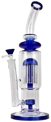 13" Dual Shower Tree Perk Color Rim Curve Water Pipe