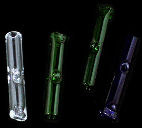 50ct Large Glass Rolling Tips With Display Jar