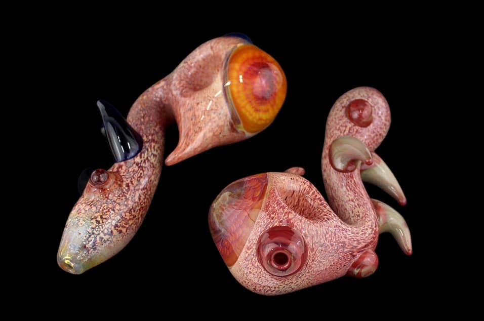 2ct 5.5" Lazy Honeycomb Horn Sherlock Hand Pipe