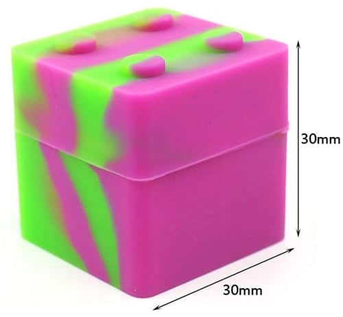 10ct Building Block Silicone Stash Container