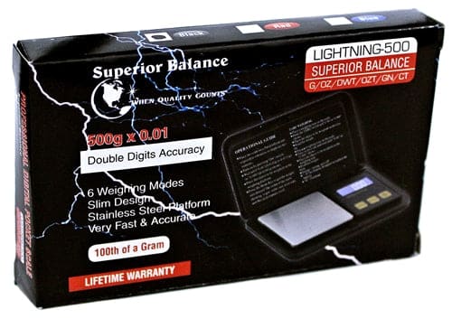 Superior Balance 500g x 0.01g Lightning Scale