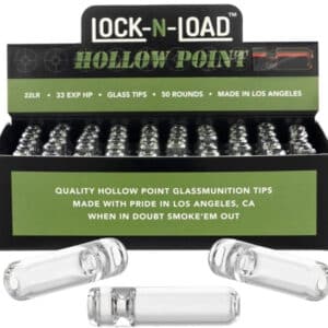 Lock-N-Load Hollow Point 50pk Bullet Glass Tips - 8mm